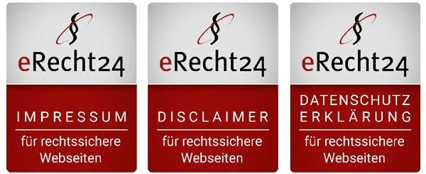 eRecht24 Siegel für rechtssichere Websites